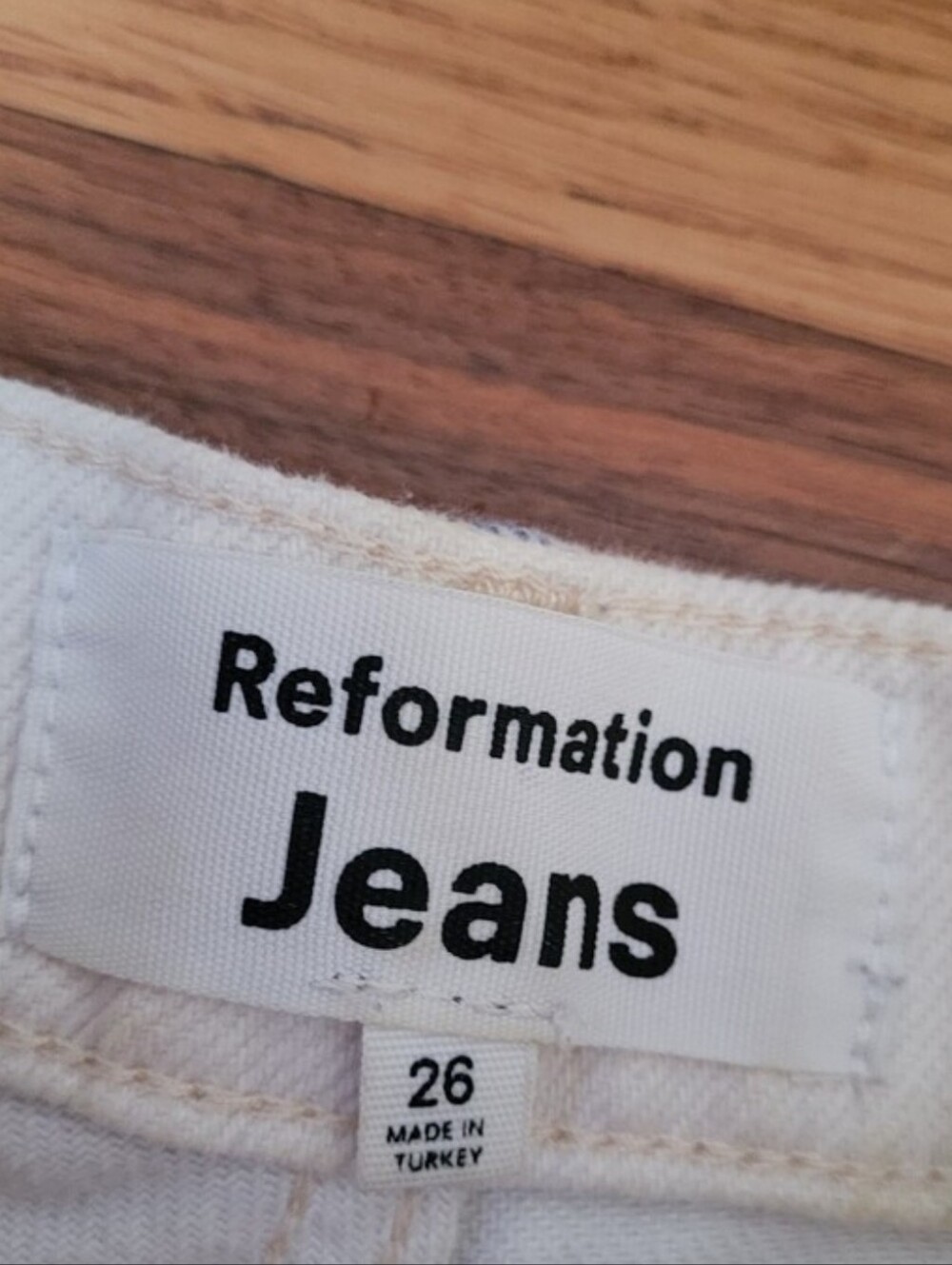 REFORMATION CYNTHIA DOODLE HIGH RISE JEANS - Picture 10 of 10